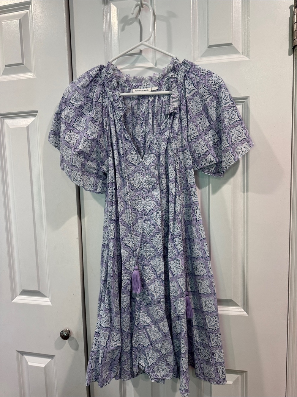 Roller Rabbit Lavender Paisley Mini Dress